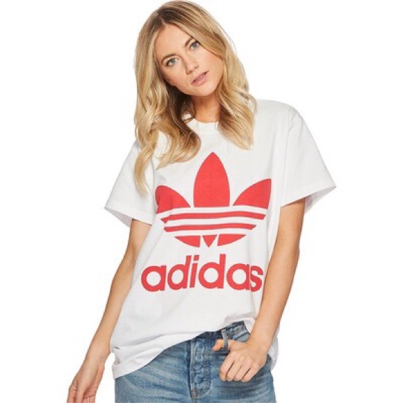 adidas Tops - Adidas Oversized Trefoil Tee